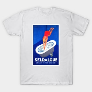 Vintage Bath Poster Seldalgue T-Shirt